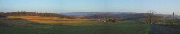 Huntingdon landscape of farm fields